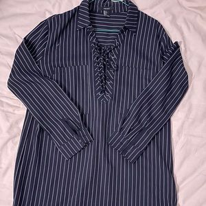 Forever 21 Pinstripe shirt dress